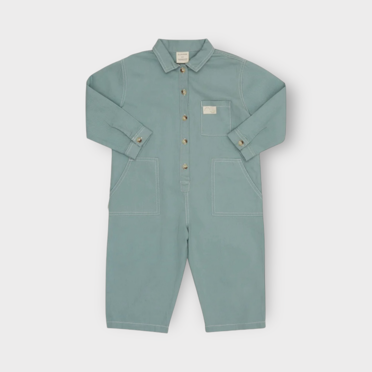 Western Overalls in Sea Green