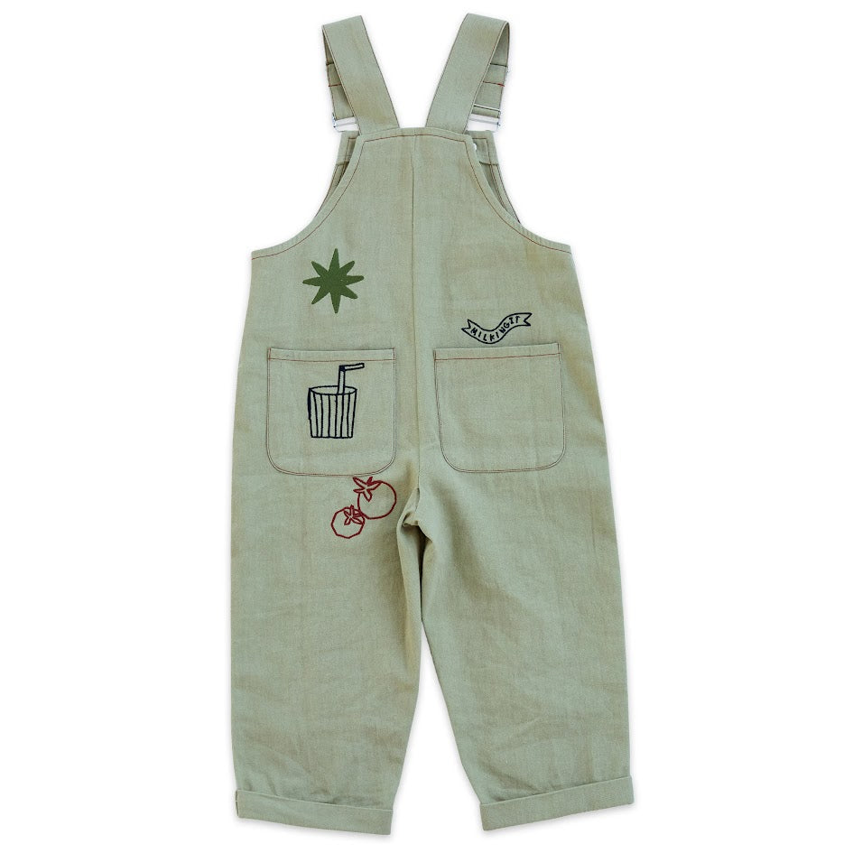 Character Overalls in Olive