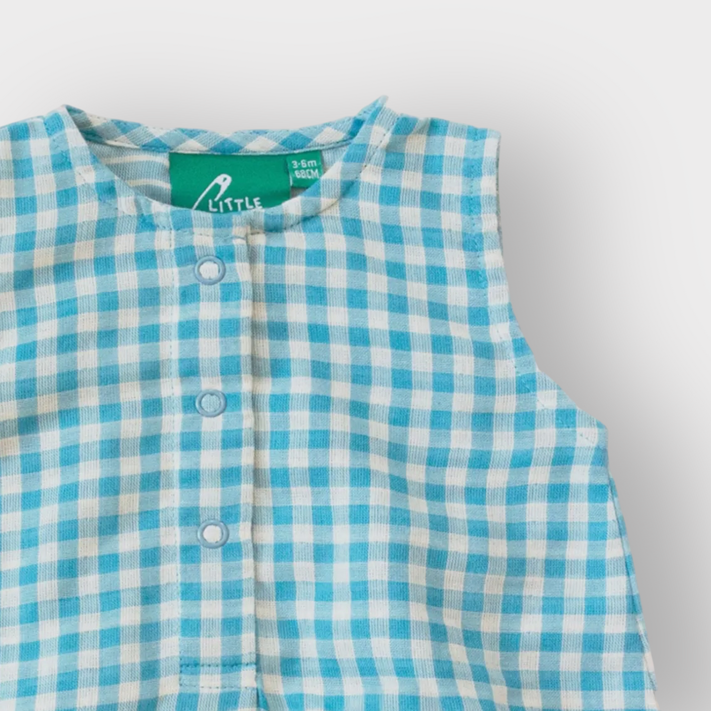 Gingham Bubble Baby Onesie