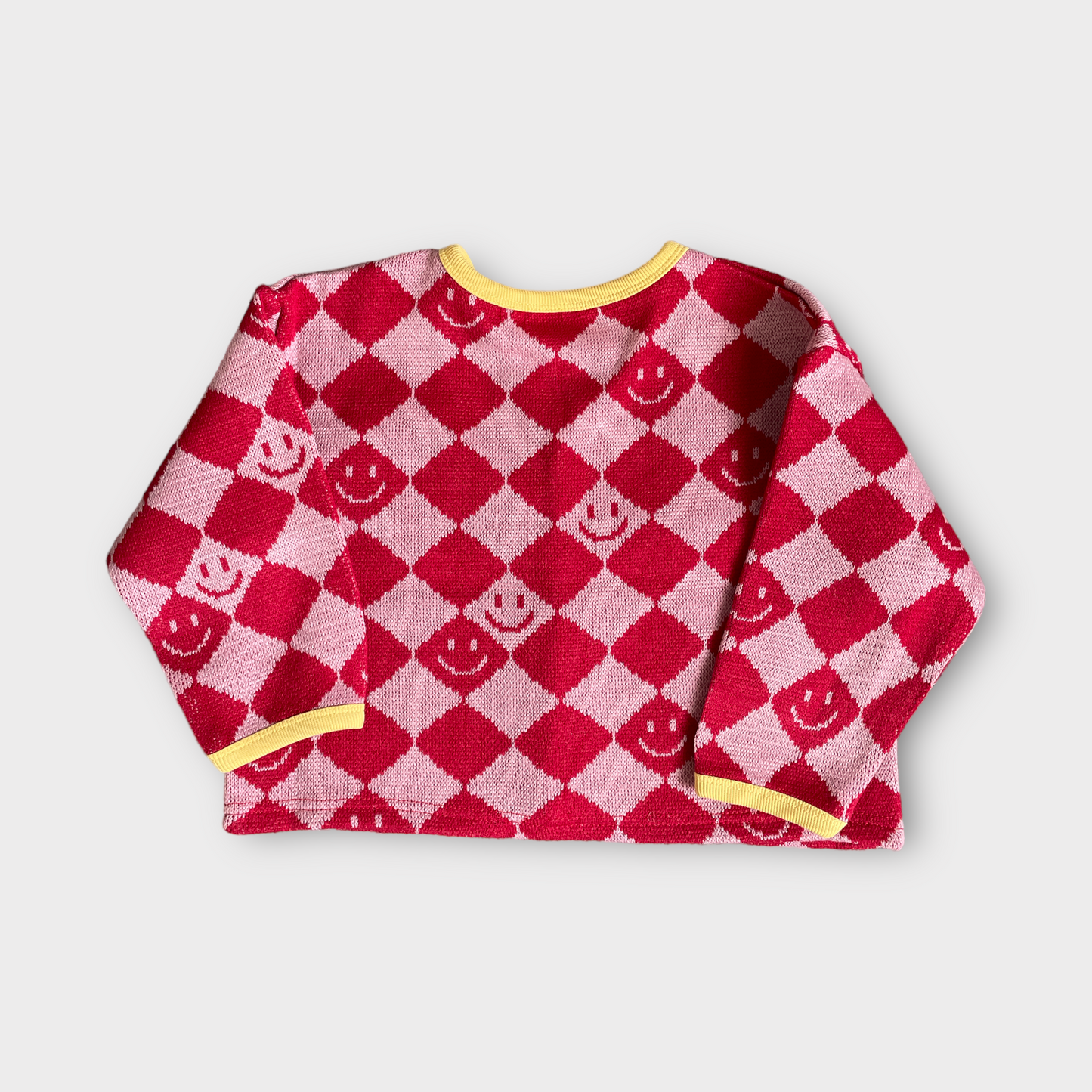 Smile Cardigan in Red