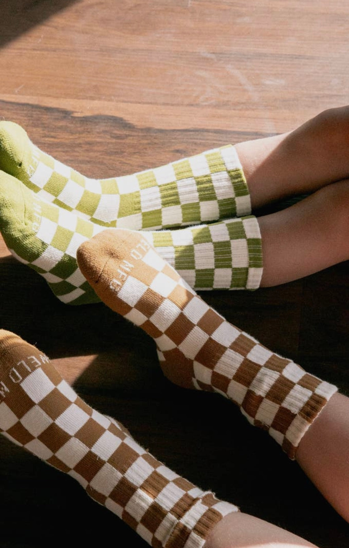 Checkerboard Socks in Black