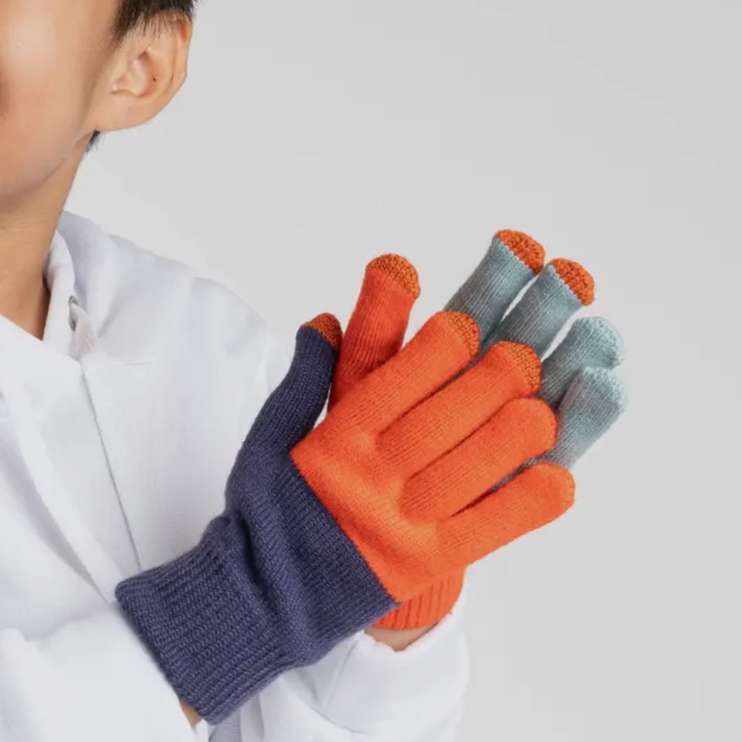 Kids Pair & Spare Gloves Poppy Stone Blue