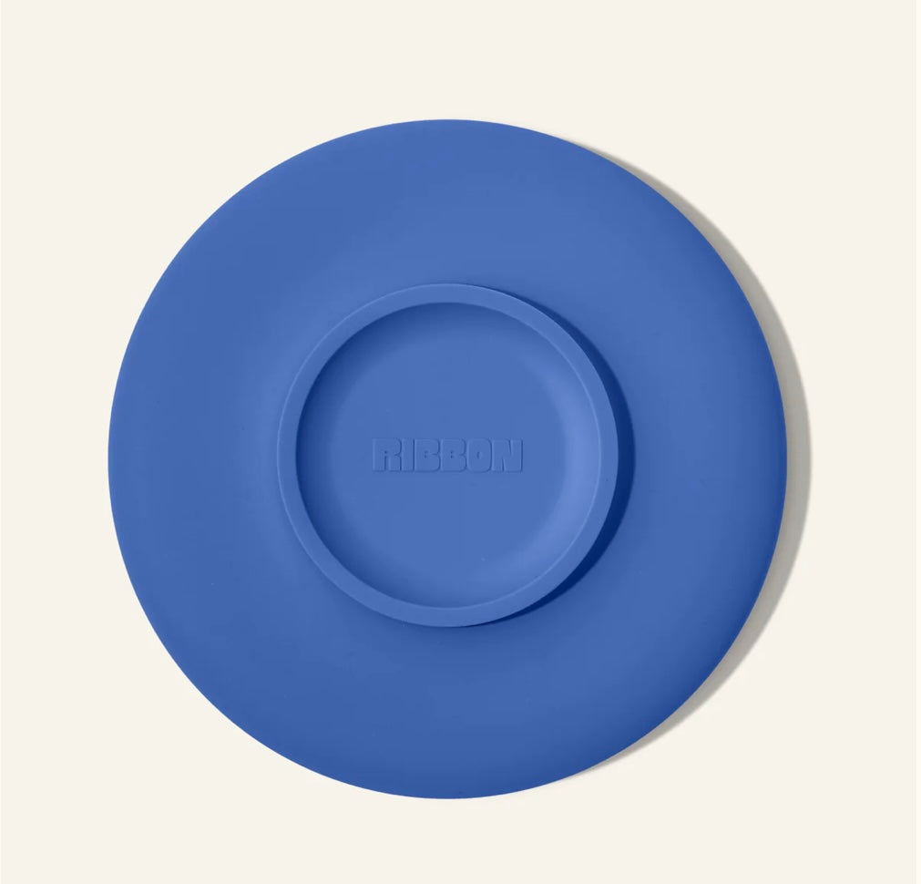 bottom of ribbon kitchen co everyday silicone plate color blue corn microwave safe dishwasher safe food grade