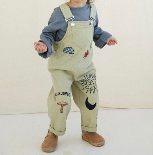 Character Overalls in Olive