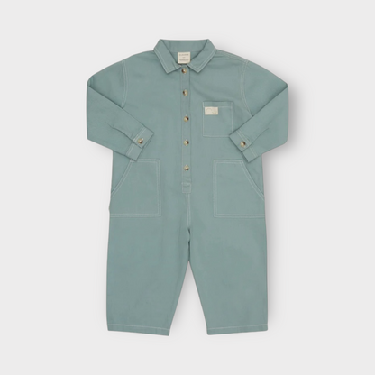 Western Overalls in Sea Green