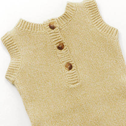 Bay Mustard Knitted Romper