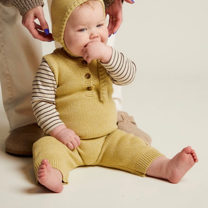 Bay Mustard Knitted Romper