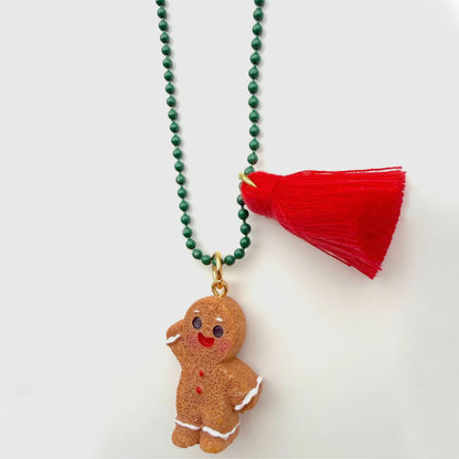 Holiday Gingerbread Necklace