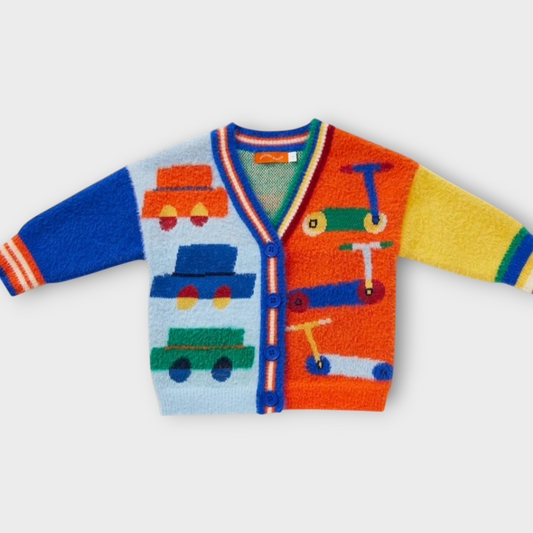 Beep Beep Fluffy Cardigan