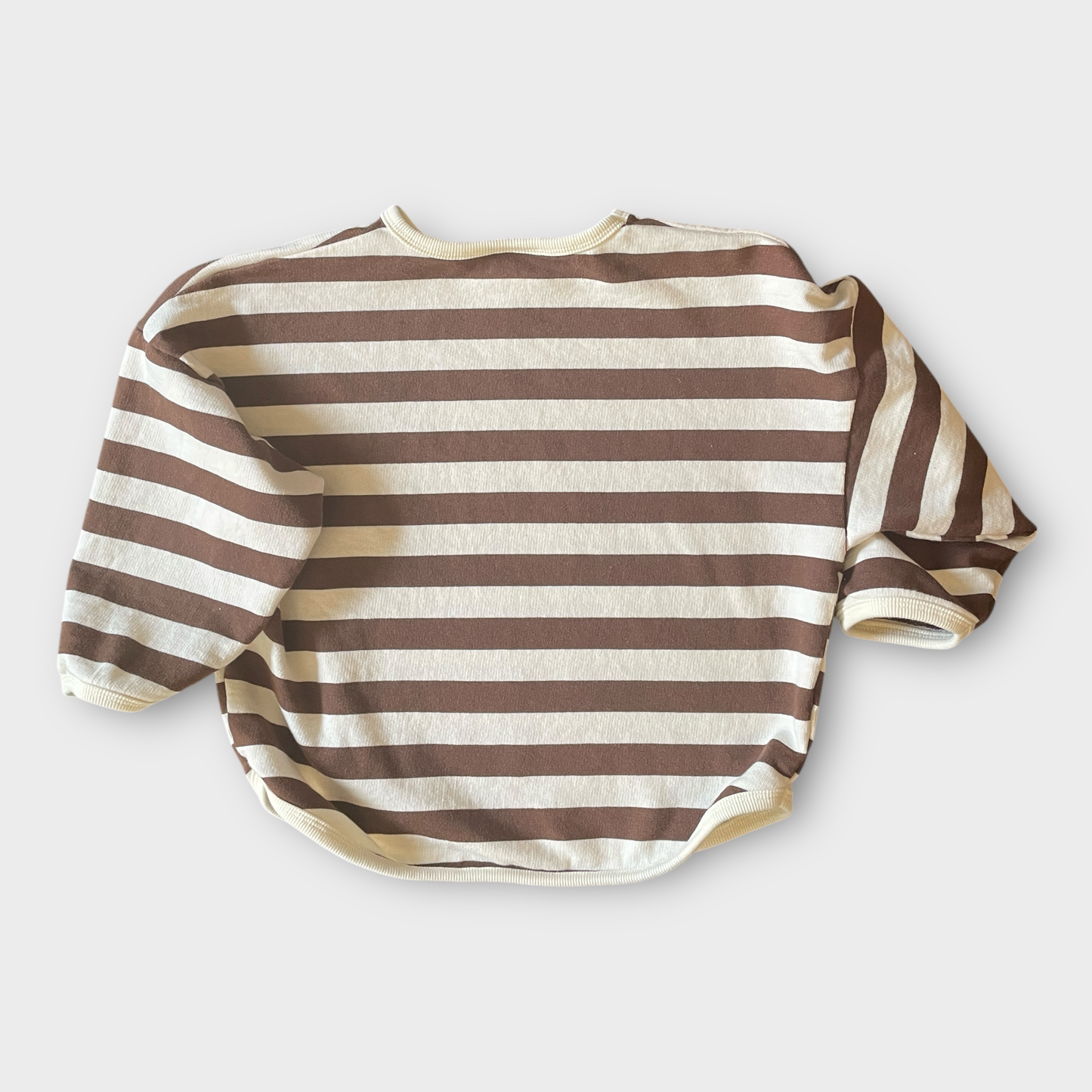 Brown Striped Sweatshirt