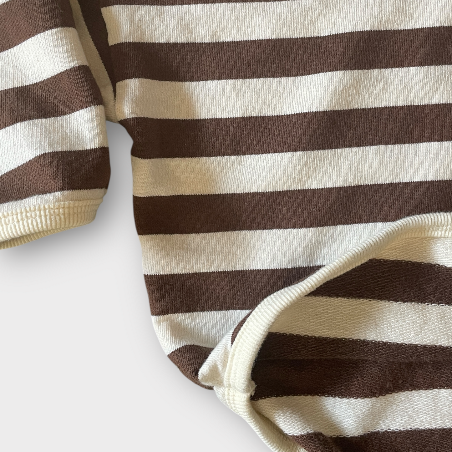 Brown Striped Sweatshirt