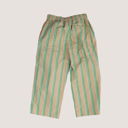EVER WIDE LEG COTTON STRIPE TROUSERS