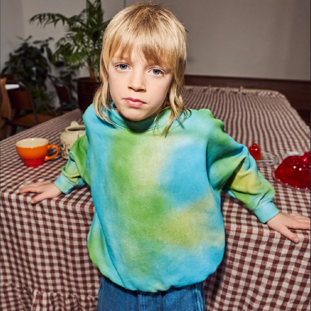 Organic Cotton Printed Pebble Sweatshirt