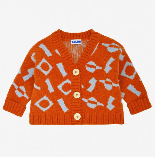 Talou Orange Cardigan