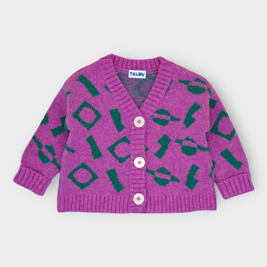 Talou Purple Cardigan