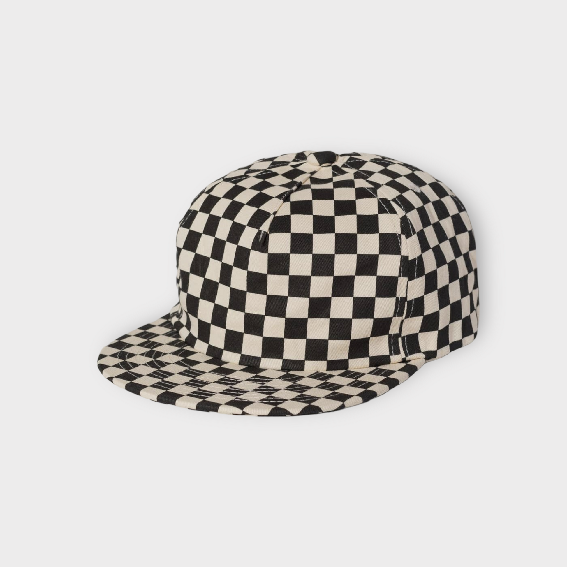 Checkerboard Field Trip Hat in Black Okay Kids