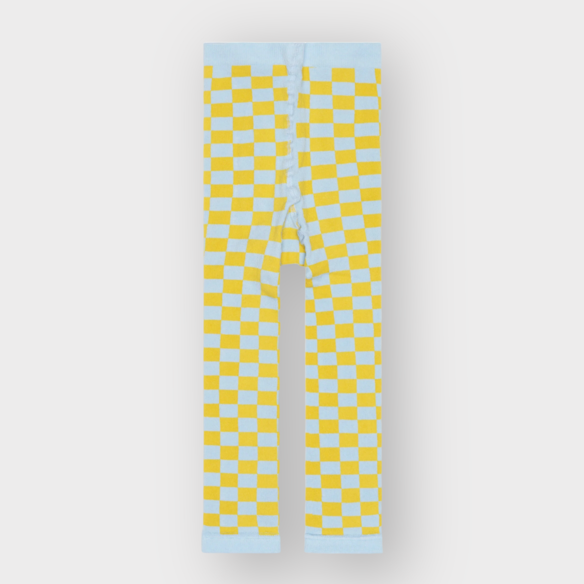 yellow blue checkered kids leggings hansel from basel