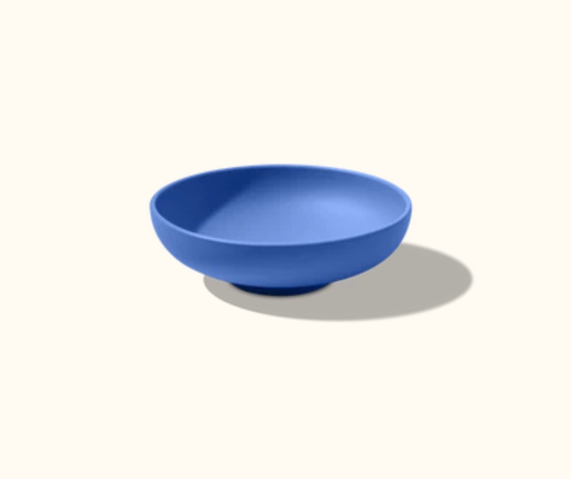 ribbon kitchen co everyday silicone bowl color blue born microwave safe dishwasher safe food grade 